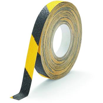 DURABLE Duraline Grip+ tape Gul/sort 25mm x 15mtr skridsik (1095130)