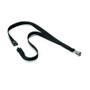 DURABLE Textile Lanyard for Name Badges 440mm Soft Black (Pack 10) - 812701