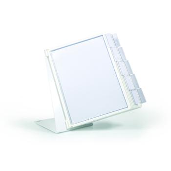 DURABLE Bordstativ VARIO A4 med 10 rammer hvid (5570-02)