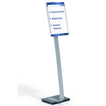 DURABLE Präsentationsständer InfoSignStand A3 f Hoch u.Quer (481323)