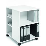 DURABLE multifunktionsreol Hvid melamin m/hjul