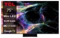 TCL 75" C849 Mini LED 4K Google TV 144Hz QLED Mini LED, 4K UHD, Google TV, 144 Hz Motion Clarity Pro, Onkyo 2.1-lyd (75C849)