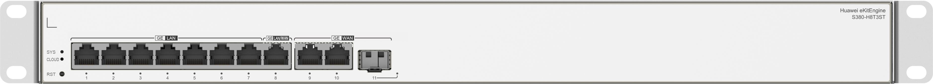 HUAWEI Router S380-H8T3ST 2xGE WAN 1x E SFP WAN 8xGE LAN eKit Stock (98012181)