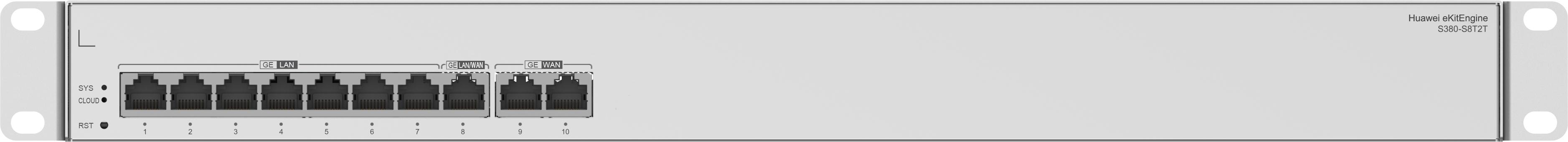 HUAWEI Router S380-S8T2T 2xGE WAN 8xGE LAN eKit Stock (98012179)