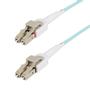 STARTECH 5m 15ft LC to LC UPC OM4 Switchable Fiber Optic Cable 50/125um 100G Networks LSZH Fiber Patch Cord (450FBLCLC5SW)