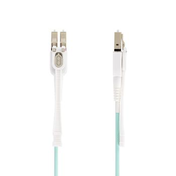 STARTECH 4m 13ft LC to LC UPC OM4multimode Fiber Optic Cable w/Push Pull Tabs 50/125um 100G Networks LSZH Fiber Patch Cord (450FBLCLC4PP)