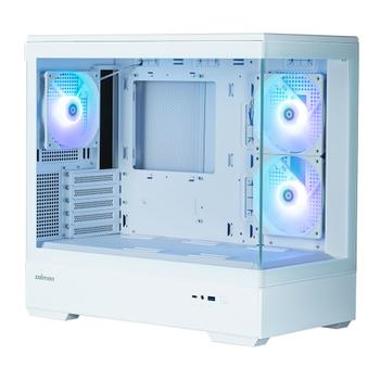ZALMAN P30 White mATX/Mid Tower, Panoramic TG, 3 ARGB fans (P30 White)