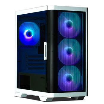 ZALMAN M4 White mATX/Mid Tower, TG, 4 ARGB fans included (M4 White)