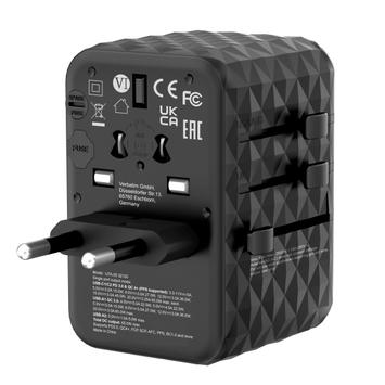 Verbatim UTA-05 GaN 65W reiselader 2 x USB-C, 2 x USB-A (32120)