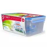 EMSA Food Clip&Close 508568 5 pcs. Set transparent/ blue (508568)