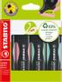 STABILO GREEN BOSS Pastel Highlighter Pen Chisel tip 2-5mm Line Assorted Colours (Pack 4) 6070/4-2