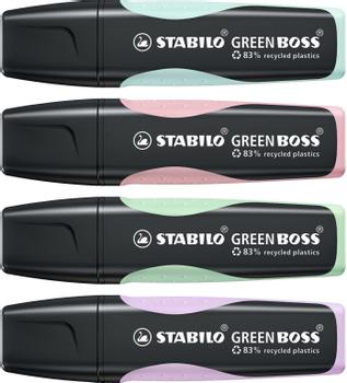 STABILO Tekstmarker STABILO Green Boss past(4) (6070/4-2)