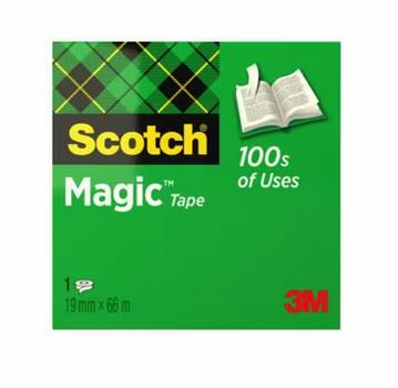 3M Scotch Magic Tape 810, 19mmx66m - (Fjernlager - levering  2-4 døgn!!) (7100027117)