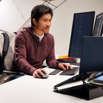 LOGITECH h Master Series MX Master 3S for Business - Mouse - ergonomic - right-handed - optical - 7 buttons - wireless - Bluetooth - Logitech Logi Bolt USB receiver - graphite (910-006582)