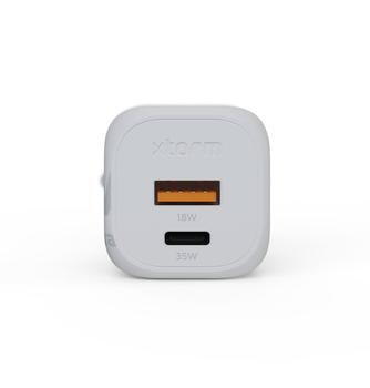 XTORM 35W GaN2 Ultra Home Charger USB-C PD/USB-A White (XEC035)
