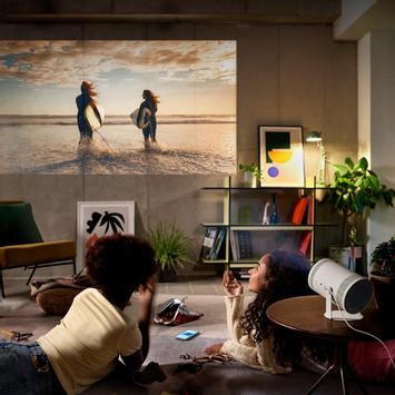 Samsung The Freestyle 2nd Generation - DLP-projektor - portabel - 802.11ac trådløs / AirPlay 2 - hvit (SP-LFF3CLAXXXE)