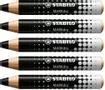 STABILO MARKdry Drywipe Marker Pencil for use on Whiteboards Black (Pack 5) 648/46 (648/46)
