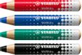 STABILO MARKdry Drywipe Marker Pencil for use on Whiteboards Black (Pack 5) 648/46 (648/46)