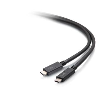 C2G 6.5ft (2m) USB-C® Male to USB-C Male Cable (20V 3A) - USB 3.2 Gen 1 (5Gbps) (C2G28883)
