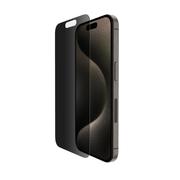 BELKIN ScreenForce Pro - Schermbeschermer voor mobiele telefoon - 2.5D - glas - met privacy-filter - glas - voor Apple iPhone 15 Pro