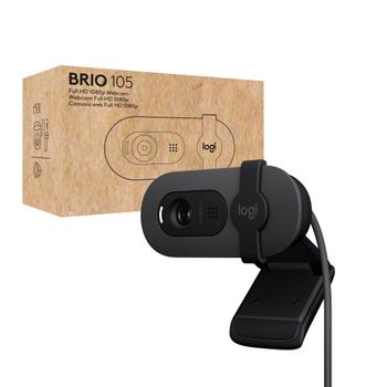 LOGITECH WEBCAM - Brio 105 Full HD 1080p Webcam - GRAPHITE - USB - N/A - EMEA28-935 (960-001592)