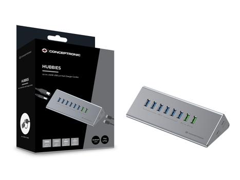 CONCEPTRONIC 10-In-1 60W Usb 3.0 Hub  (HUBBIES18G)