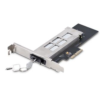 STARTECH M.2 NVMe SSD to PCIe x4 Removable Mobile Rack for PCI Express Expansion Slot Tool-less Installation PCIe Hot-Swap (M2-REMOVABLE-PCIE-N1)