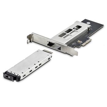 STARTECH M.2 NVMe SSD to PCIe x4 Removable Mobile Rack for PCI Express Expansion Slot Tool-less Installation PCIe Hot-Swap (M2-REMOVABLE-PCIE-N1)
