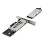 STARTECH M.2 NVMe SSD to PCIe x4 Removable Mobile Rack for PCI Express Expansion Slot Tool-less Installation PCIe Hot-Swap (M2-REMOVABLE-PCIE-N1)