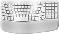 Logitech Wave Keys - tastatur - med polstret håndleddstøtte - QWERTY - elfenbenshvit (920-012299)