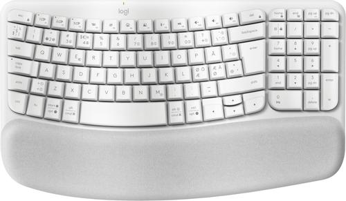 LOGITECH Wave Keys wireless ergonomic keyboard - OFFWHITE - (PAN) - 2.4GHZ/BT - N/A - NORDIC-613 - UNIVERSAL (920-012299)