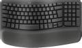 LOGITECH Wave Keys wireless ergonomic keyboard - GRAPHITE - (PAN) - 2.4GHZ/BT - N/A - NORDIC-613 - UNIVERSAL