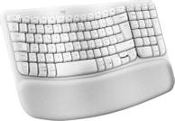 Logitech Wave Keys - tastatur - med polstret håndleddstøtte - QWERTY - elfenbenshvit (920-012299)