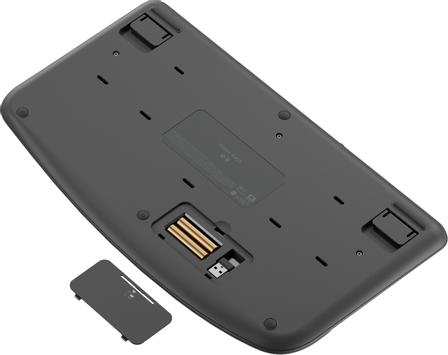 Logitech Wave Keys - tastatur - med polstret håndleddstøtte - QWERTY - grafitt (920-012298)