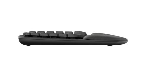LOGITECH Wave Keys wireless ergonomic keyboard - GRAPHITE - (PAN) - 2.4GHZ/BT - N/A - NORDIC-613 - UNIVERSAL (920-012298)