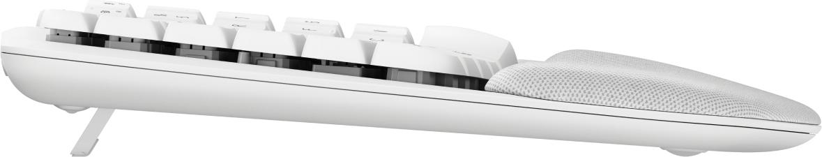 Logitech Wave Keys - tastatur - med polstret håndleddstøtte - QWERTY - elfenbenshvit (920-012299)