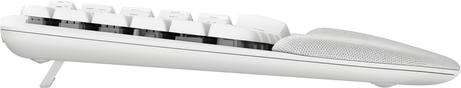 Logitech Wave Keys - tastatur - med polstret håndleddstøtte - QWERTY - elfenbenshvit (920-012299)