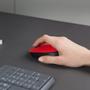 LOGITECH h M171 - Mouse - wireless - 2.4 GHz - USB wireless receiver - black, red (910-004641)