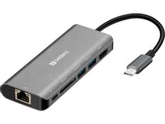 SANDBERG USB-C Dock HDMI+LAN+SD+USB100W (136-18)