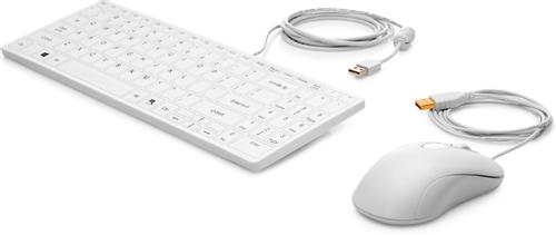 HP P - Healthcare - keyboard and mouse set - USB - UK - for HP Z1 G8, EliteDesk 80X G6, 80X G8, EliteOne 800 G8, Engage One Pro, ProDesk 40X G6 (1VD81AA#ABU)
