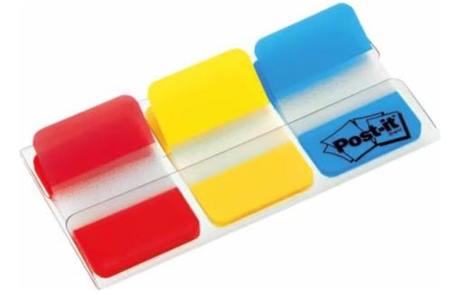 3M Post-it Index 686-RYB 3x22 Strong red-yellow-blue (XA004806312*6)