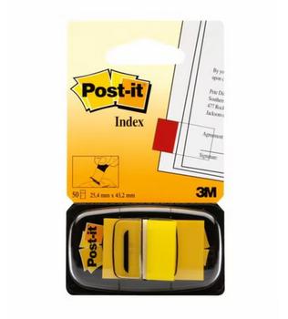 3M Post-It Index faner 805M  Gul (7100102671*6)