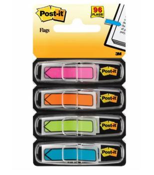 3M Post-it 684ARR4 Index ""Mustang Pile"" 4 Neon colours (70071353612*6)