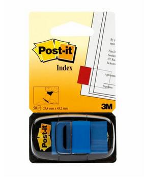 3M Post-it Index faner 25x43 blå (7100089834*6)