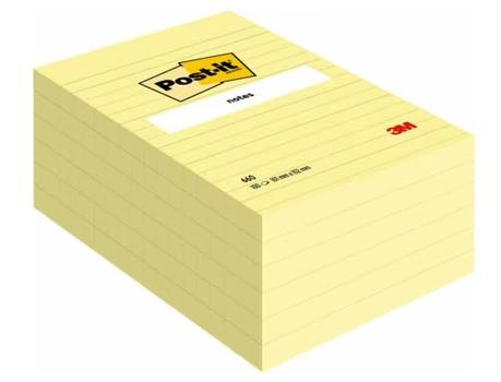 3M Post-it Notes 102x152 lin. gul (7100172753*6)