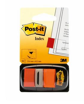 3M Post-it Index tabs 25,4x43,2 orange (7000144932*2)