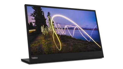 LENOVO ThinkVision M15 - LED monitor - 15.6" - portable - 1920 x 1080 Full HD (1080p) @ 60 Hz - IPS - 250 cd/m² - 1000:1 - 6 ms - 2xUSB-C - raven black (62CAUAT1WL)