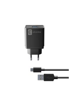 CELLULAR LINE USB CHARGER KIT 10W USB-C BLACK (ACHKIT10WTYCK)