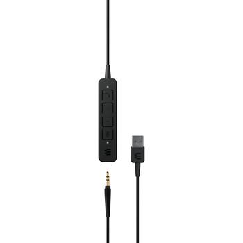 EPOS ADAPT 165 USB II - Headset - on-ear - wired - USB, 3.5 mm jack - black - Optimised for UC (1000916)