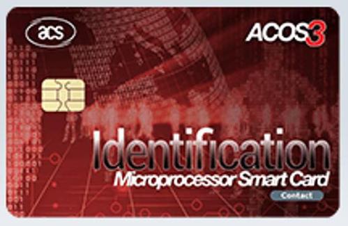 ACS ACOS3 Smart Card (Combi), MOQ  (ACOS3-G1K)